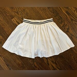 Vanilla Star White Skater Skirt with Black Stripes